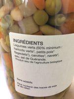 Macedoine De Legumes Ingredients