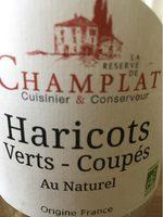 Haricots Verts Mi-fins Report Card