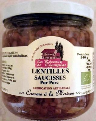 Lentilles Saucisses Pur Porc