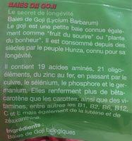 Baies De Goji Bio - 500 G - SFB Ingredients