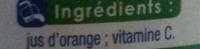Extra Fruit - Pur Jus D'orange (100% Pur Jus) Ingredients