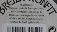 Oignons Ross De Bretagne Ingredients