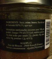 Creme De Caramel A La Fleur De Sel Ingredients