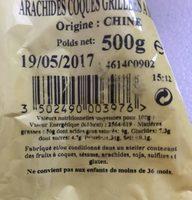 Cacahutes Grilles A Sec Ingredients