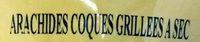 Arachides Coques Grilles  Sec Ingredients