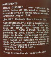 Cassolette De Volaille Ptit Gourmand Ingredients