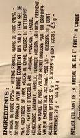 Saucisson Pur Porc Bio Ingredients