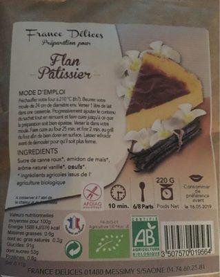 Prparation Pour Flan Ptissier