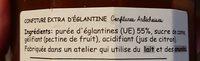 Confiture Glantine Ingredients