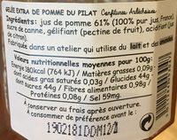 Gele De Pomme Du Pilat Ingredients