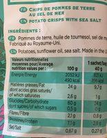 Lady Chips Ingredients