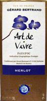 Vin Merlot Pays D'Oc IGP Art De Vivre Grard Bertrand Ingredients