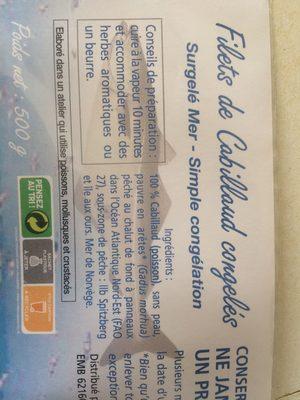 Filets De Cabillauds Congels 