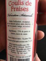 Coulis De Fraise Report Card