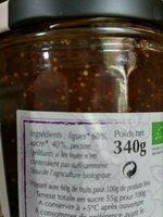 Confiture Extra Figues Ingredients