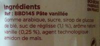 Pte Vanille Ingredients