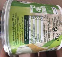 Bio Nat Creme Fraiche Epaisse 30%MG Pot Ingredients