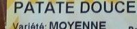 Patate Douce Ingredients