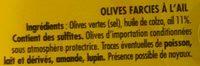 Olives  L'Ail Farcies Relev Ingredients