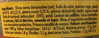 Olives  La Calabraise, CROC FRAIS, Barquette 110g Ingredients