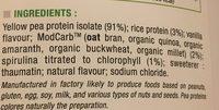 Eric Favre Protines Vegan Ingredients