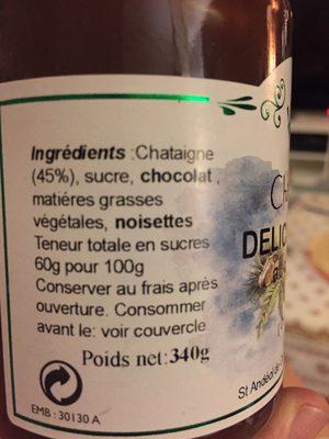Delice De Chataigne Au Chocolat Et A La Noisette VERFEUILLE