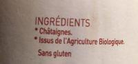Chataigne Farine Ingredients