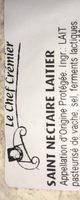 Saint Nectaire Laitier Ingredients