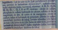 Candia Baby Croissance 3 Ingredients