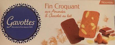 Fin Croquant Aux Amandes Et Chocolat Au Lait
