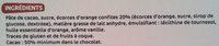 Chocolat Noir Corces D'orange Ingredients