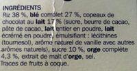 Form' Flakes Chocolat Au Lait Ingredients
