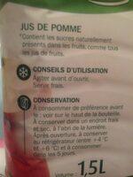 Pur Jus De Pomme Ingredients