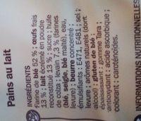 20 Pains Au Lait Au Levain Ingredients