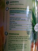 Ananas Tranches Brises Ingredients