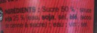 Sauce Soja Sucre Ingredients
