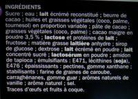 Glace Triple Enrobage Chocolat Ingredients
