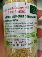 Oignons Semoule Ingredients