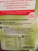 Lasagnes Ricotta Et Epinards Ingredients