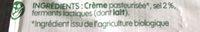 Beurre Demi-Sel (80 % MG) Ingredients