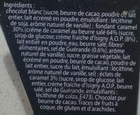 Blanc Caramel Beurre Sal Ingredients