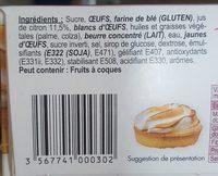 2 Tartelettes Citron Meringues Ingredients