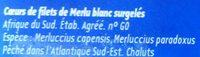 Coeurs De Filets De Merlu Blanc Ingredients