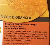 Navettes Du Val D'Eygued Ingredients