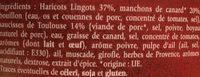 Cassoulet Au Canard Ingredients