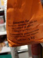 Semoule Couscous Ingredients