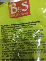 Pruneaux Trs Gros Dnoyauts Cie Des Pruneaux Ingredients