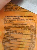 Poudre D'amandes Ingredients