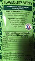 Flageolets Verts 500G Ingredients