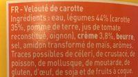 Veloute De Carotte Ingredients